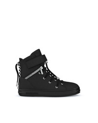 schwarze hohe Sneakers aus Leder von Swear