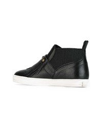 schwarze hohe Sneakers aus Leder von Hogan Rebel