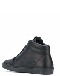 schwarze hohe Sneakers aus Leder von Marni