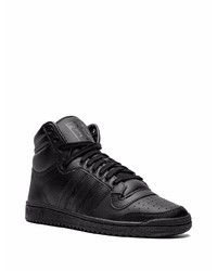 schwarze hohe Sneakers aus Leder von adidas