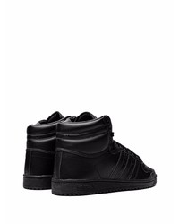 schwarze hohe Sneakers aus Leder von adidas