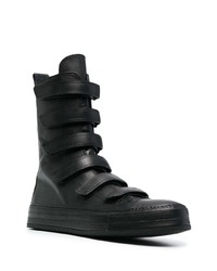 schwarze hohe Sneakers aus Leder von Ann Demeulemeester