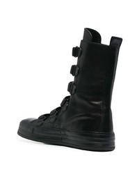 schwarze hohe Sneakers aus Leder von Ann Demeulemeester