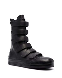 schwarze hohe Sneakers aus Leder von Ann Demeulemeester