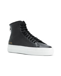 schwarze hohe Sneakers aus Leder von Common Projects