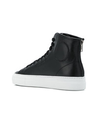 schwarze hohe Sneakers aus Leder von Common Projects