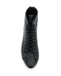 schwarze hohe Sneakers aus Leder von Common Projects