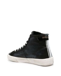 schwarze hohe Sneakers aus Leder von Diesel