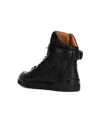 schwarze hohe Sneakers aus Leder von Givenchy