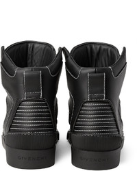 schwarze hohe Sneakers aus Leder von Givenchy