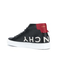 schwarze hohe Sneakers aus Leder von Givenchy