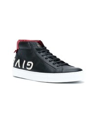 schwarze hohe Sneakers aus Leder von Givenchy