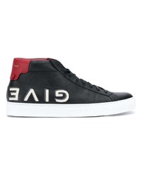 schwarze hohe Sneakers aus Leder von Givenchy