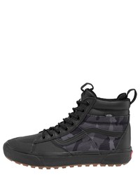 schwarze hohe Sneakers aus Leder von Vans