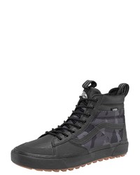 schwarze hohe Sneakers aus Leder von Vans