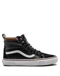 schwarze hohe Sneakers aus Leder von Vans