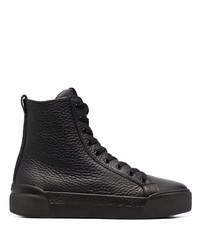 schwarze hohe Sneakers aus Leder von Vic Matie