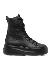 schwarze hohe Sneakers aus Leder von Vic Matie