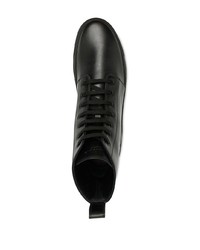 schwarze hohe Sneakers aus Leder von Valentino Garavani