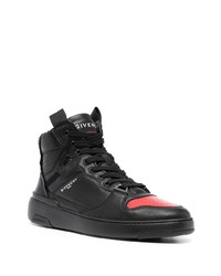 schwarze hohe Sneakers aus Leder von Givenchy