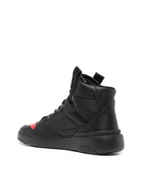 schwarze hohe Sneakers aus Leder von Givenchy