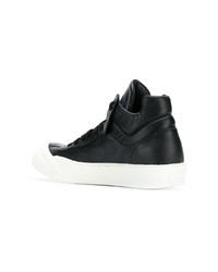 schwarze hohe Sneakers aus Leder von Cinzia Araia