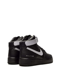 schwarze hohe Sneakers aus Leder von Nike