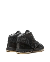 schwarze hohe Sneakers aus Leder von Jordan