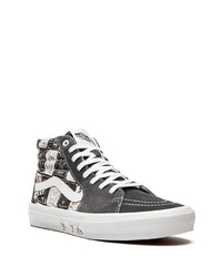 schwarze hohe Sneakers aus Leder von Vans