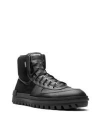 schwarze hohe Sneakers aus Leder von Nike