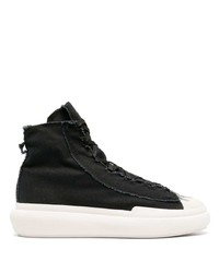 schwarze hohe Sneakers aus Leder von Y-3