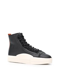 schwarze hohe Sneakers aus Leder von Y-3