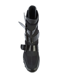schwarze hohe Sneakers aus Leder von Yohji Yamamoto