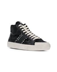 schwarze hohe Sneakers aus Pailletten von MOA - Master of Arts