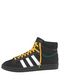 schwarze hohe Sneakers aus Segeltuch von adidas Originals