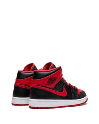 schwarze hohe Sneakers aus Segeltuch von Jordan