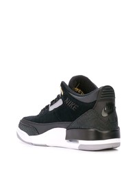 schwarze hohe Sneakers aus Segeltuch von Nike