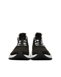 schwarze hohe Sneakers aus Segeltuch von Balenciaga