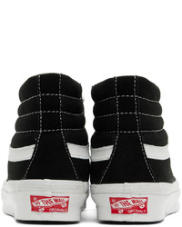 schwarze hohe Sneakers aus Segeltuch von Vans