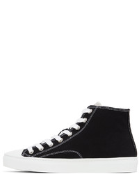 schwarze hohe Sneakers aus Segeltuch von Vivienne Westwood