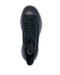 schwarze hohe Sneakers aus Segeltuch von Converse