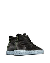 schwarze hohe Sneakers aus Segeltuch von Converse