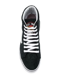 schwarze hohe Sneakers aus Segeltuch von Vans