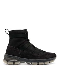 schwarze hohe Sneakers aus Segeltuch von Loewe