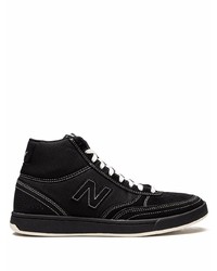 schwarze hohe Sneakers aus Segeltuch von New Balance