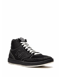 schwarze hohe Sneakers aus Segeltuch von New Balance