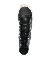 schwarze hohe Sneakers aus Segeltuch von Balenciaga