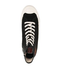 schwarze hohe Sneakers aus Segeltuch von Kenzo