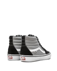 schwarze hohe Sneakers aus Segeltuch von Vans