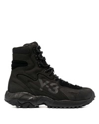 schwarze hohe Sneakers aus Segeltuch von Y-3